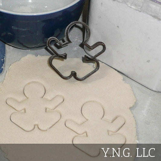 Meditating Yoga Gingerbread Man Christmas Cookie Cutter Made In USA PR2149