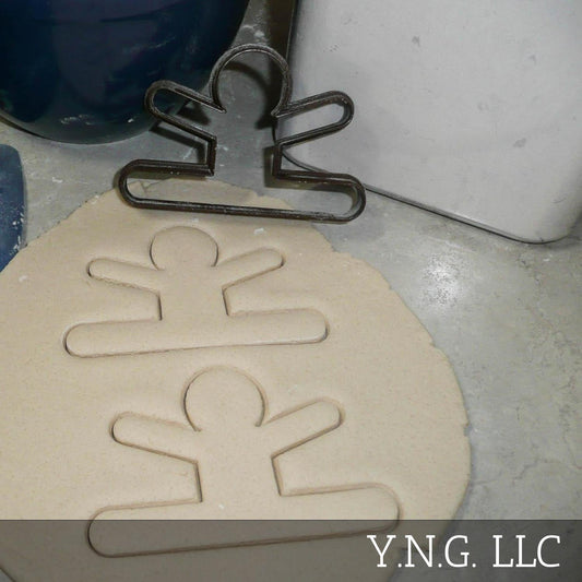 Split Jump Jumping Gingerbread Man Christmas Cookie Cutter Made In USA PR2150
