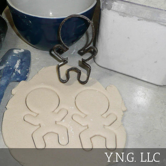 Big Inflated Head Gingerbread Man Christmas Cookie Cutter Made In USA PR2151