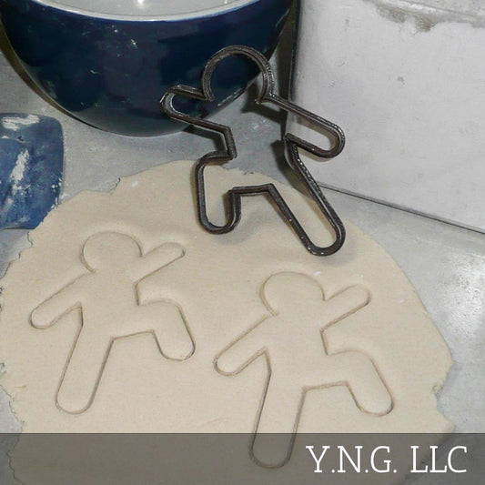 Running Moving Action Gingerbread Man Christmas Cookie Cutter Made In USA PR2153