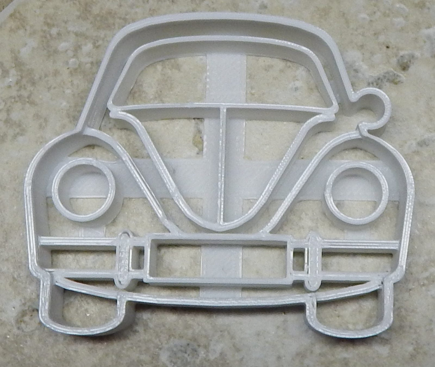 6x VW Beetle Bug Fondant Cutter Cupcake Topper 1.75 IN USA FD2160