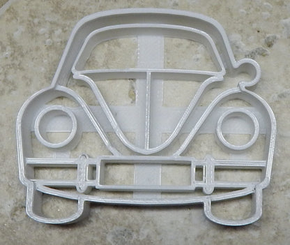 6x VW Beetle Bug Fondant Cutter Cupcake Topper 1.75 IN USA FD2160