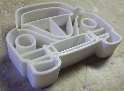6x VW Beetle Bug Fondant Cutter Cupcake Topper 1.75 IN USA FD2160