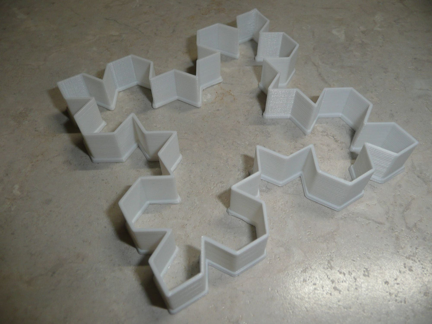 Snowflake Outline Koch Shape Winter Season Cookie Cutter Made In USA PR2202