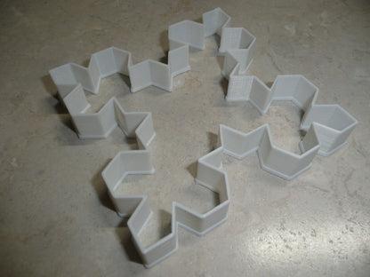 Snowflake Outline Koch Shape Winter Season Cookie Cutter Made In USA PR2202