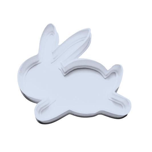 6x Jumping Rabbit Outline Fondant Cutter Cupcake Topper 1.75 IN USA FD221