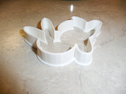 6x Jumping Rabbit Outline Fondant Cutter Cupcake Topper 1.75 IN USA FD221