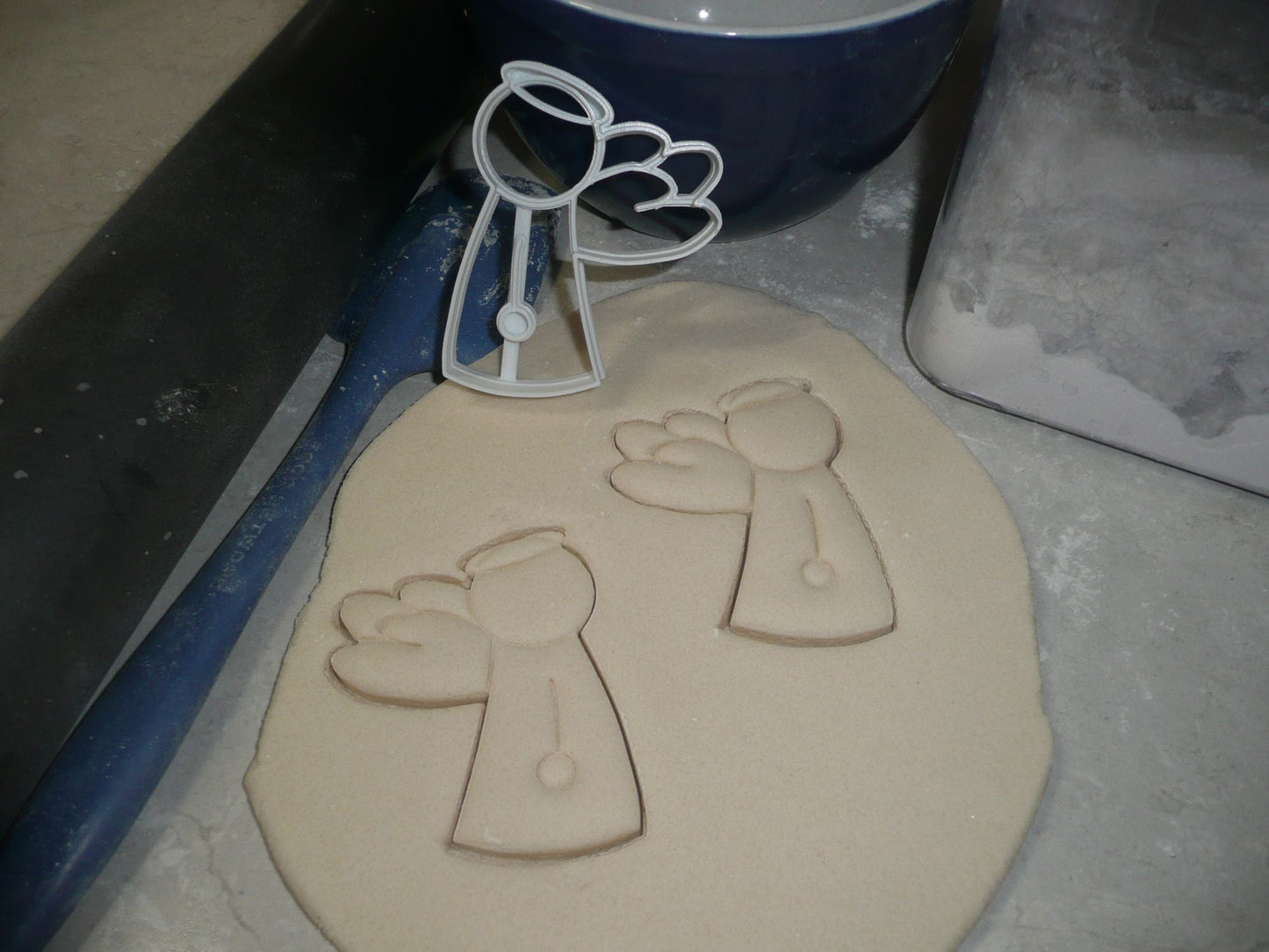 Angel with Detail Guardian Christmas Cookie Cutter Made In USA PR2302