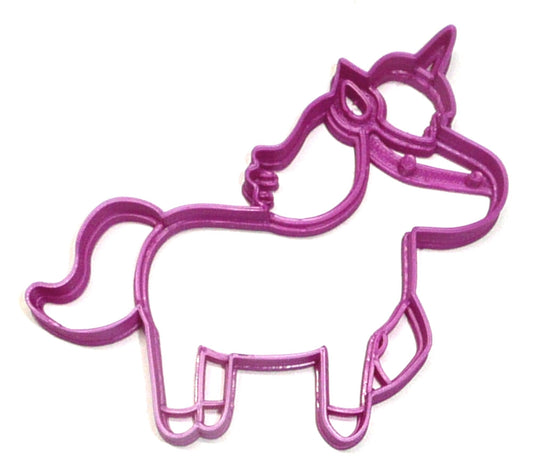 6x Unicorn Magical Horse Fondant Cutter Cupcake Topper 1.75 IN USA FD2303