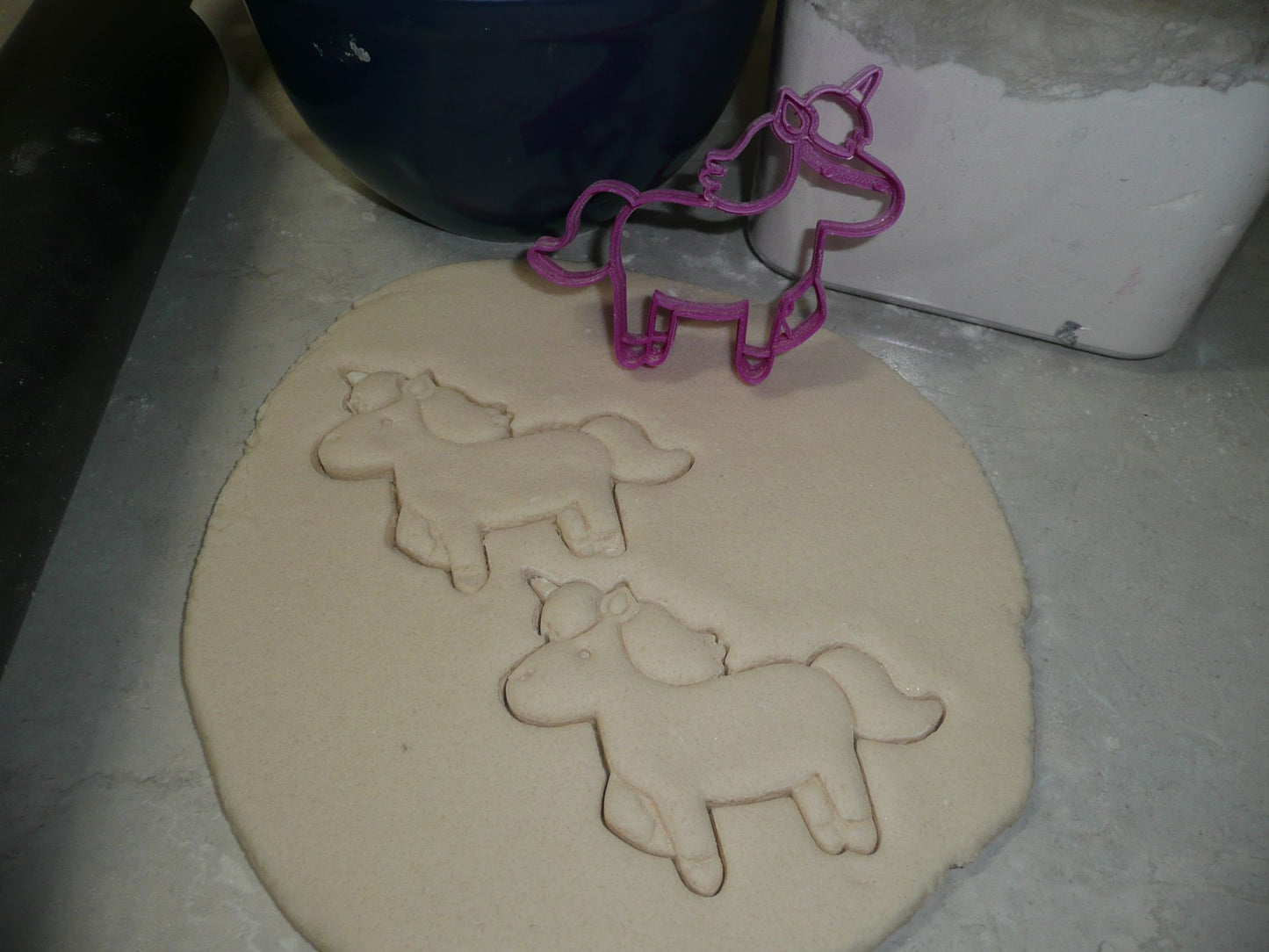 Unicorn Magical Horse with Sprialed Horn Cookie Cutter Made In USA PR2303