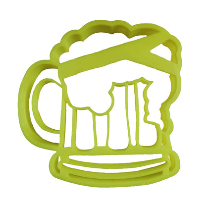 Beer Mug With Foam Alcoholic Beverage Cookie Cutter Made In USA PR2318