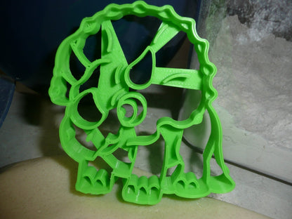 Triceratops 3 Three Horns Dinosaur Dino Cookie Cutter Made In USA PR2338