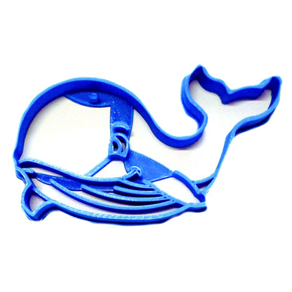 6x Whale Mammal Fondant Cutter Cupcake Topper 1.75 IN USA FD2364