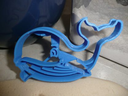 Whale Ocean Water Aquatic Marine Mammal Cookie Cutter Made In USA PR2364