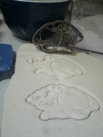 Pug Butt Back Dog Breed Curly Tail Cookie Cutter Made In USA PR2371