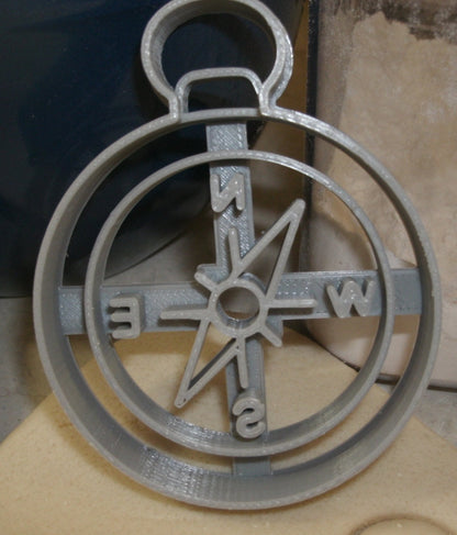 Compass Face Nautical Geography Guide Cookie Cutter Made In USA PR2378