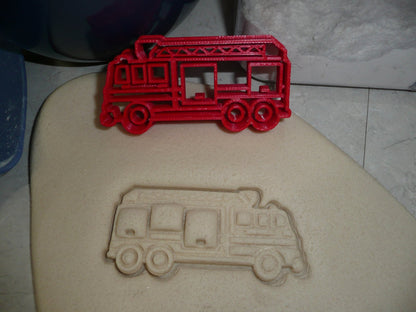 Fire Truck Firetruck Detailed Engine Cookie Cutter Made In USA PR2389