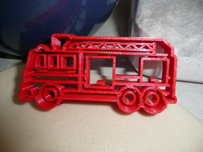Fire Truck Firetruck Detailed Engine Cookie Cutter Made In USA PR2389