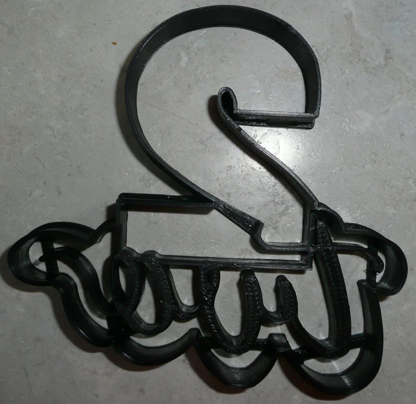 Number Two 2 With Word Birthday Anniversary Cookie Cutter Made In USA PR2403