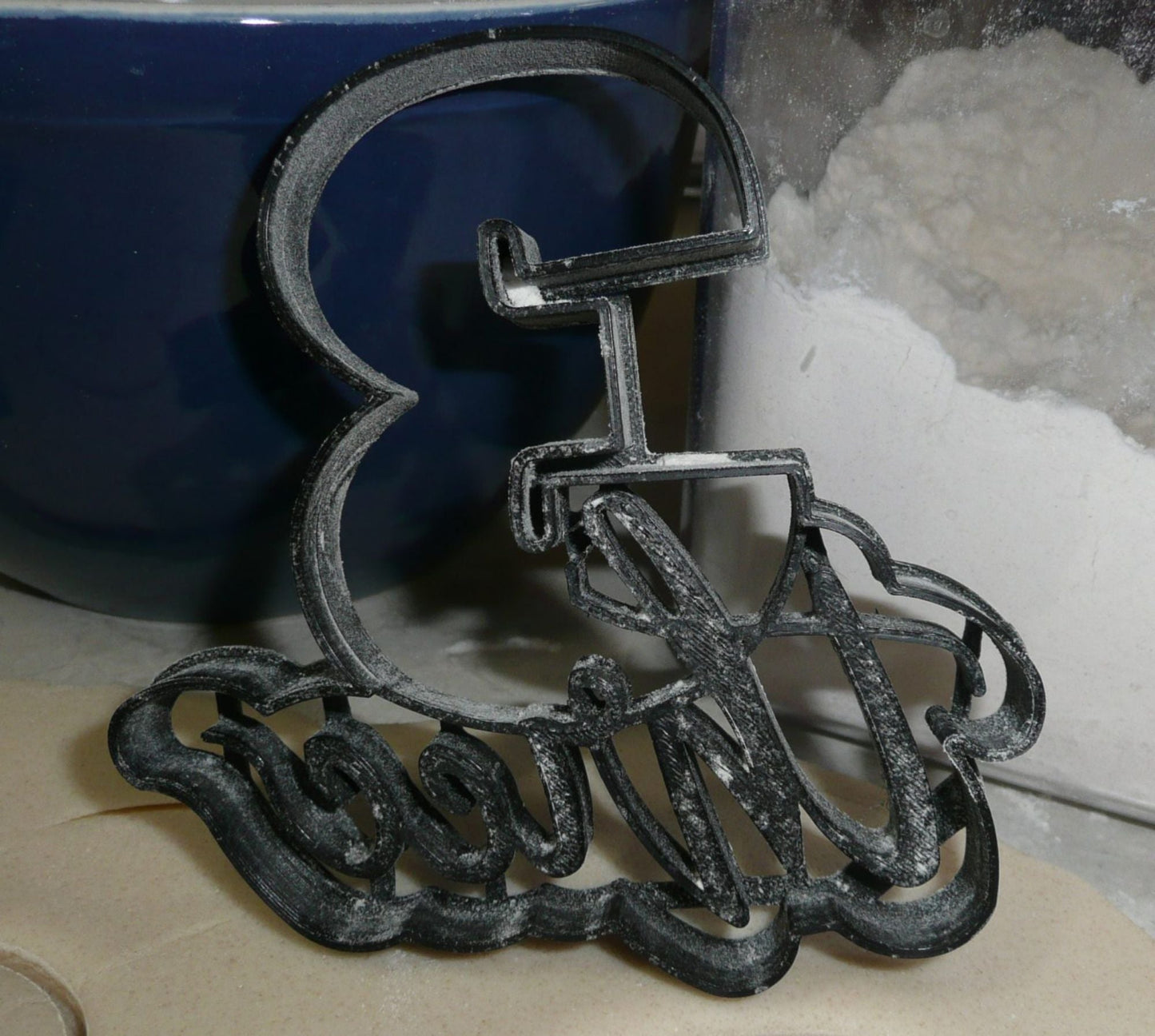 Number Three 3 With Word Birthday Anniversary Cookie Cutter Made In USA PR2404