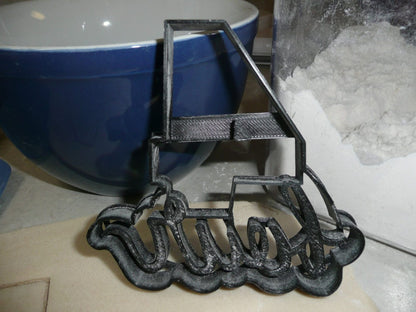 Number Four 4 With Word Birthday Anniversary Cookie Cutter Made In USA PR2405