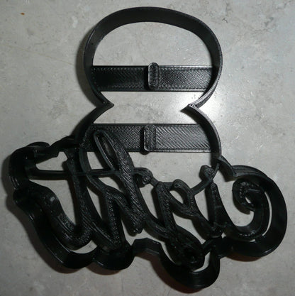 Number Eight 8 With Word Birthday Anniversary Cookie Cutter Made In USA PR2409