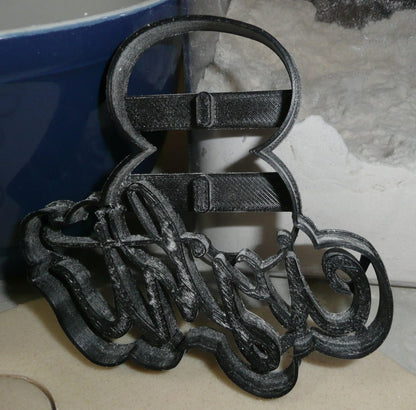 Number Eight 8 With Word Birthday Anniversary Cookie Cutter Made In USA PR2409