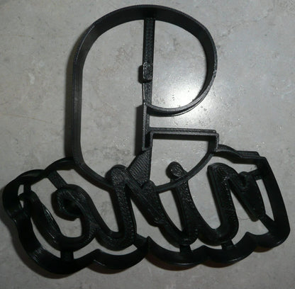 Number Nine 9 With Word Birthday Anniversary Cookie Cutter Made In USA PR2410
