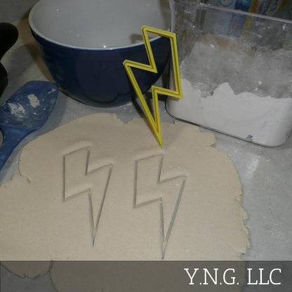 Lightning Bolt Thunder Strike Thunderbolt Cookie Cutter Made In USA PR2424