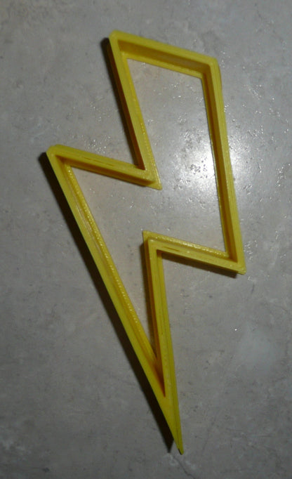 Lightning Bolt Thunder Strike Thunderbolt Cookie Cutter Made In USA PR2424