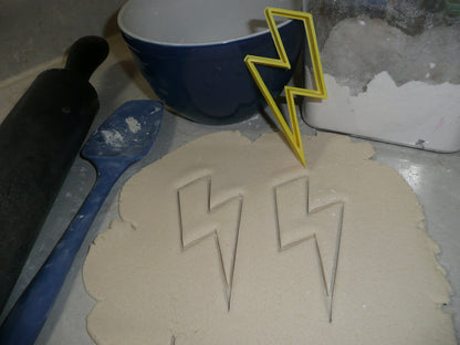 Lightning Bolt Thunder Strike Thunderbolt Cookie Cutter Made In USA PR2424