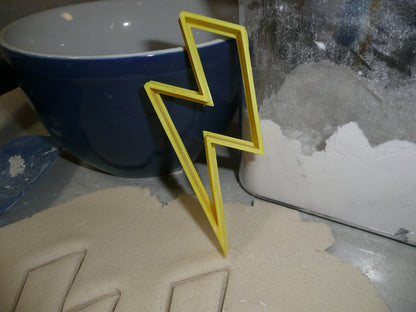 Lightning Bolt Thunder Strike Thunderbolt Cookie Cutter Made In USA PR2424