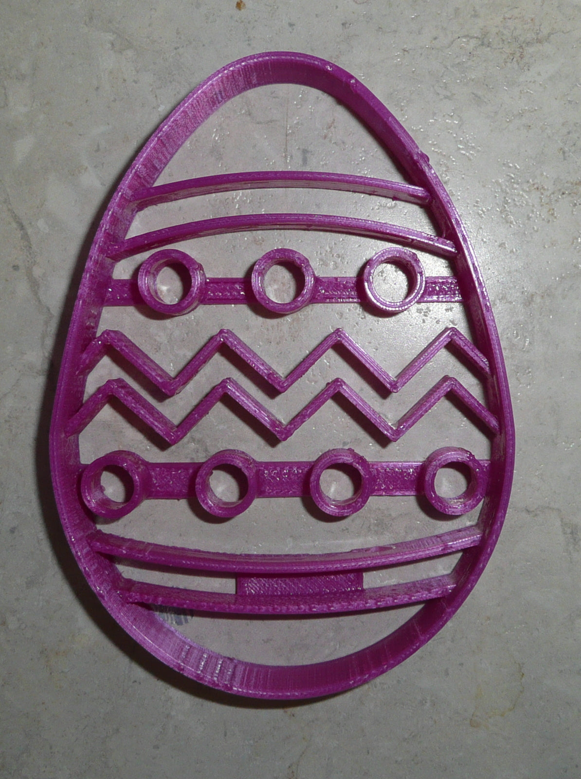 Easter Egg Detailed Hunt Color Dye Spring Cookie Cutter Made In USA PR2466