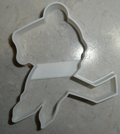 Ice Hockey Player With Stick Outline Cookie Cutter Made In USA PR2483