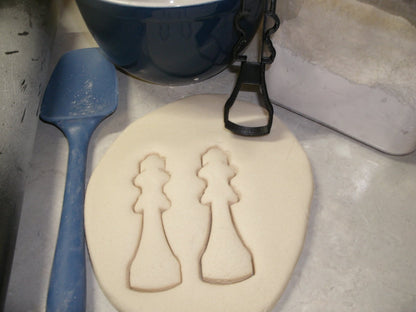King Chess Board Game Piece Checkmate Cookie Cutter Made In USA PR2489