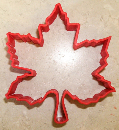 6x Maple Leaf Outline Fondant Cutter Cupcake Topper 1.75 IN USA FD251