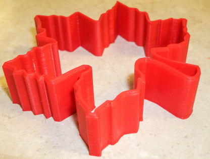 6x Maple Leaf Outline Fondant Cutter Cupcake Topper 1.75 IN USA FD251