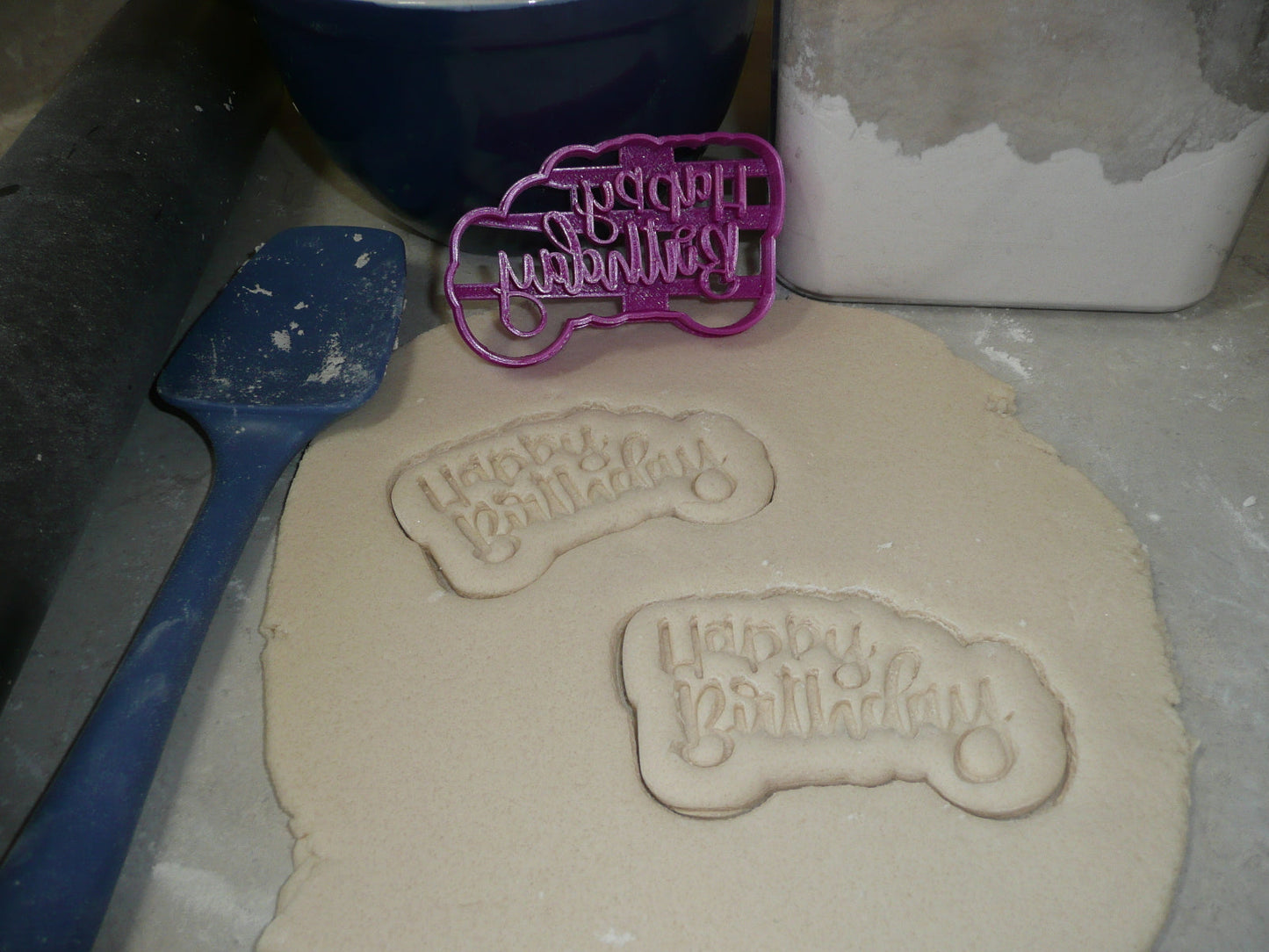 Happy Birthday Words Fun Font Party Celebration Cookie Cutter Made In USA PR2514