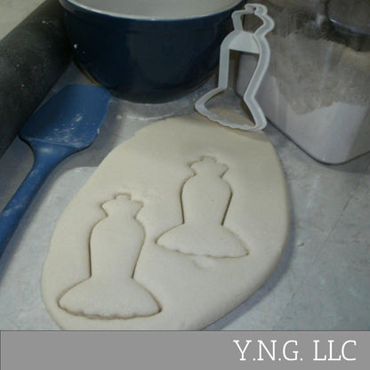 Mermaid Style Trumpet Wedding Dress Bridal Gown Cookie Cutter Made In USA PR2519