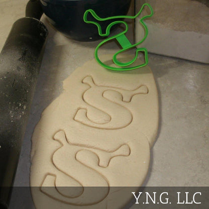 Shrek S Logo Horns Green Ogre Kids Movie Cookie Cutter Made In USA PR2528