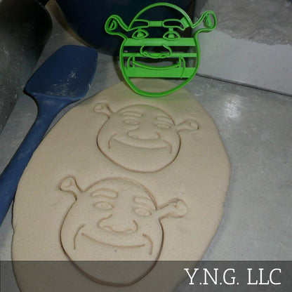 Shrek Face Green Ogre Movie Character Cookie Cutter Made In USA PR2529