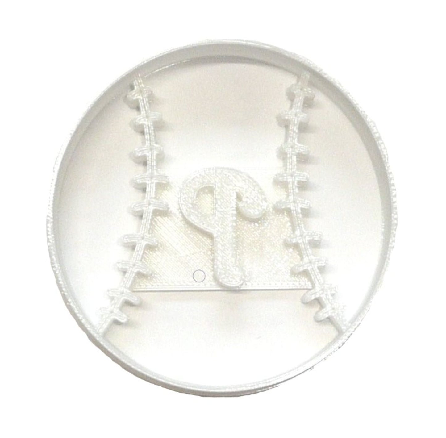 Philadelphia Phillies P Letter On Baseball Cookie Cutter Made In USA PR2539