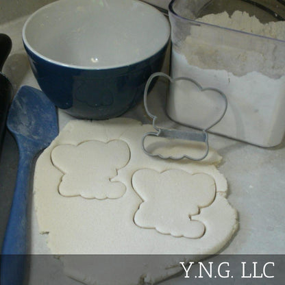 Baby Elephant Outline Calf Animal Zoo Safari Cookie Cutter Made In USA PR2557