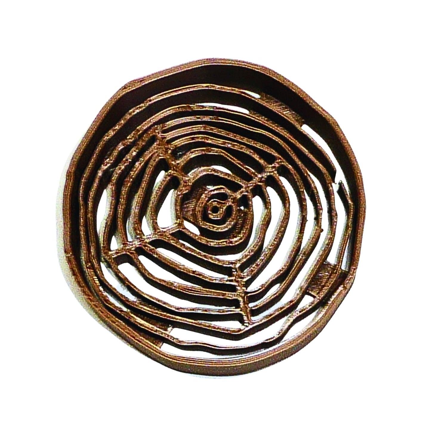 Detailed Tree Wood Grain Slice Stump Layer Cookie Cutter Made In USA PR2565