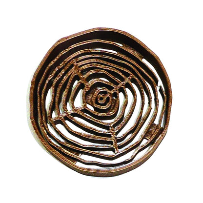 Detailed Tree Wood Grain Slice Stump Layer Cookie Cutter Made In USA PR2565