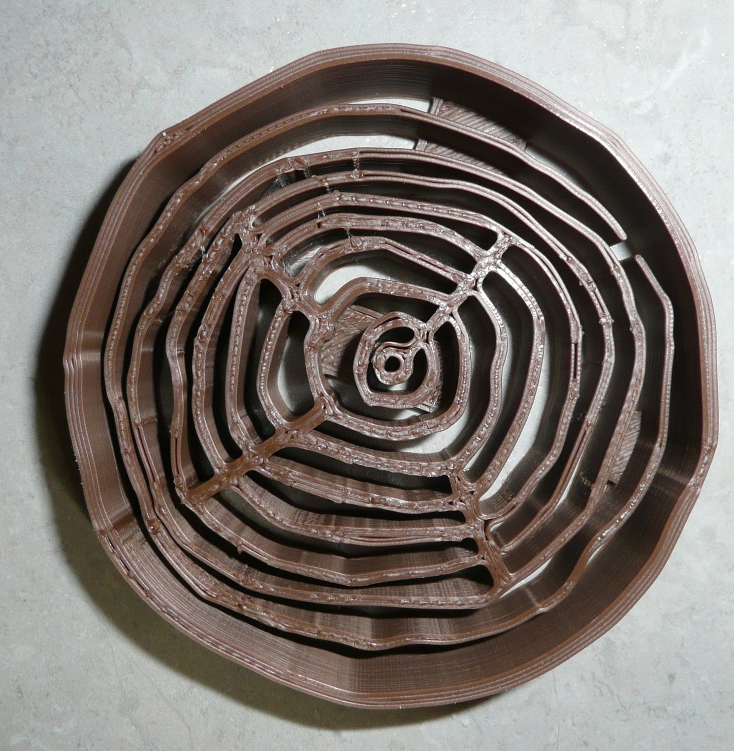 Detailed Tree Wood Grain Slice Stump Layer Cookie Cutter Made In USA PR2565