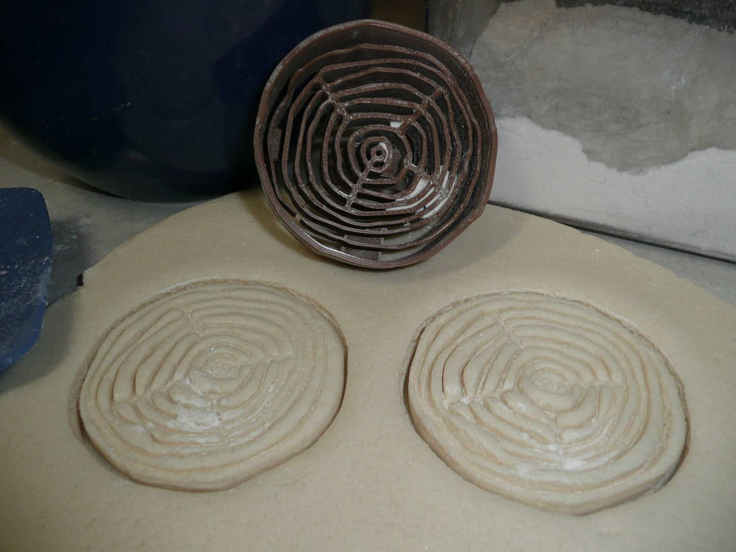 Detailed Tree Wood Grain Slice Stump Layer Cookie Cutter Made In USA PR2565