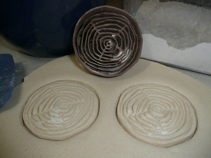 Detailed Tree Wood Grain Slice Stump Layer Cookie Cutter Made In USA PR2565