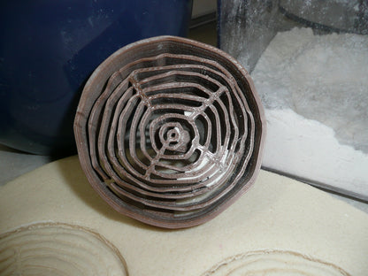 Detailed Tree Wood Grain Slice Stump Layer Cookie Cutter Made In USA PR2565