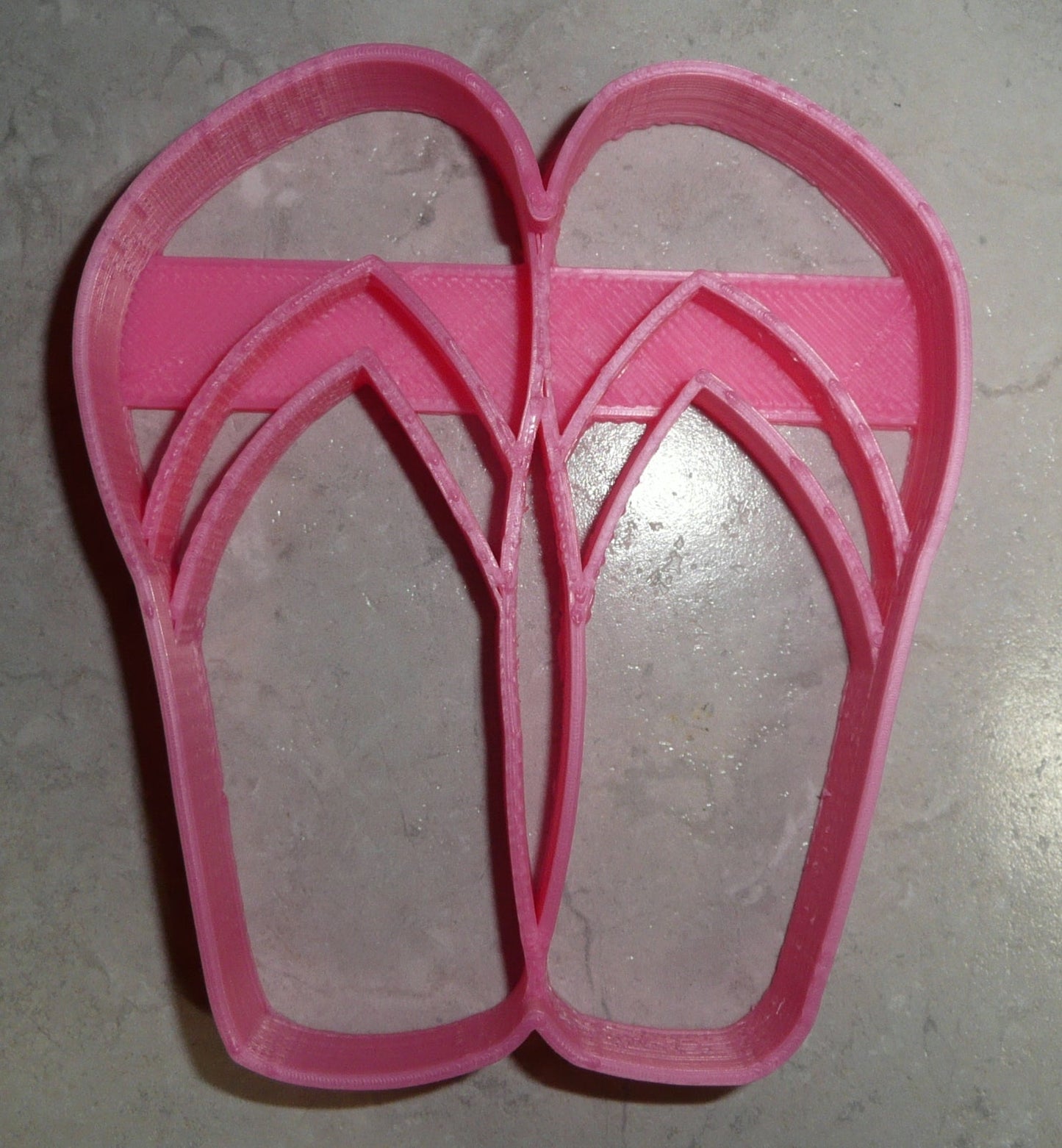 6x Flip Flop Flipflops Fondant Cutter Cupcake Topper 1.75 IN USA FD2598